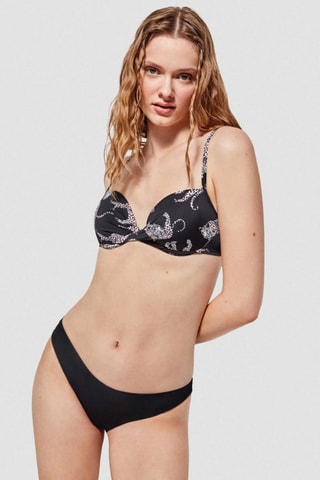 Slip bikini double face - Bianco e nero