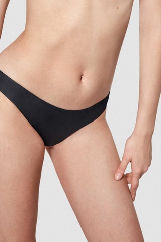 Slip bikini double face - Bianco e nero