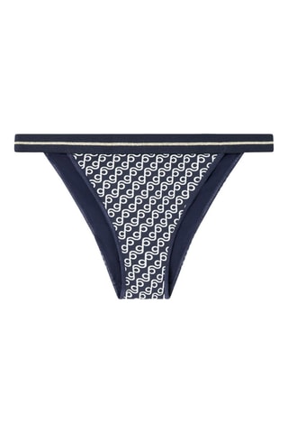 Slip bikini - Bianco e blu