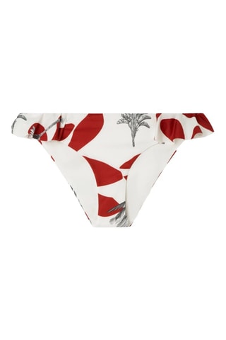 Slip bikini - Bianco e arancione
