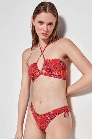 Slip bikini - Rosso e viola
