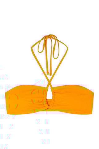 Reggiseno bikini con coppe - Giallo