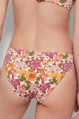 Slip bikini - Giallo e rosa