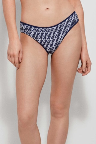 Slip bikini - Bianco e blu