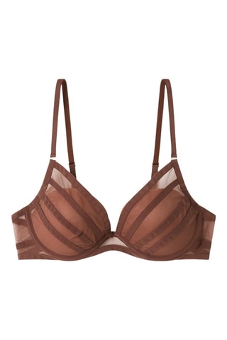 Reggiseno con coppe - Marrone