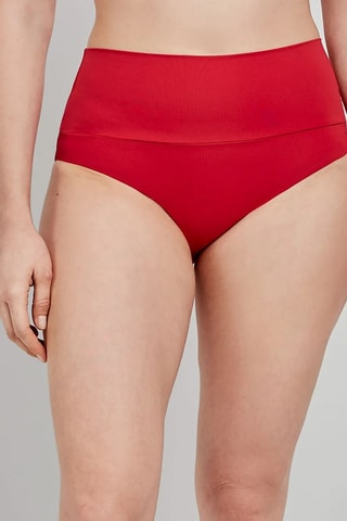 Slip bikini a vita alta Swim - Rosso