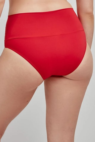 Slip bikini a vita alta Swim - Rosso