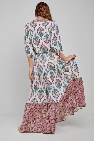 Crop top annodato Beach - Multicolore