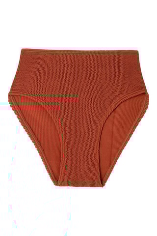 Slip bikini a vita alta - Rosso