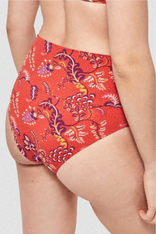 Slip bikini - Rosso e viola