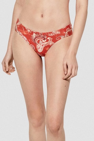 Slip bikini - Bianco e rosso