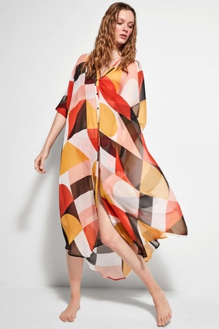 Caftano - Rosso e giallo