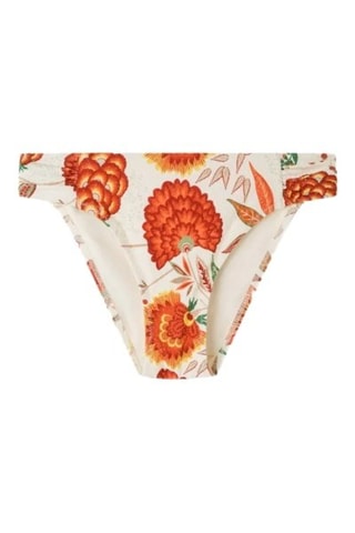 Slip bikini - Bianco e arancione