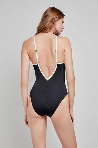 Costume intero con coppe Swim - Nero