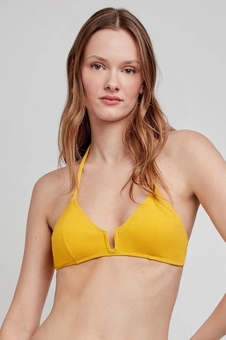 Reggiseno bikini con coppe Swim - Giallo