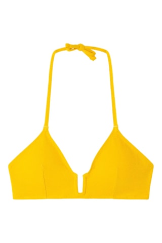 Reggiseno bikini con coppe Swim - Giallo