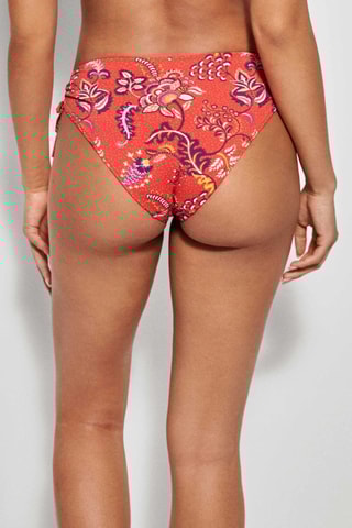 Slip bikini - Rosso e viola