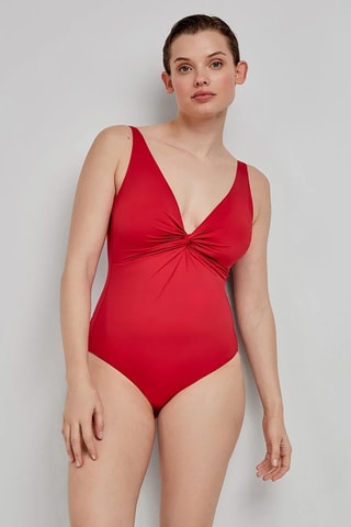 Costume intero con coppe Swim - Rosso