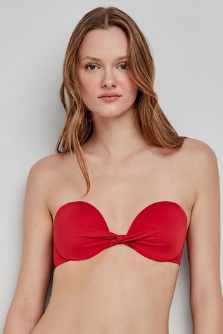 Reggiseno bikini con coppe Swim - Rosso