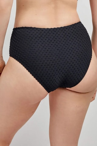 Slip bikini a vita alta Swim - Nero