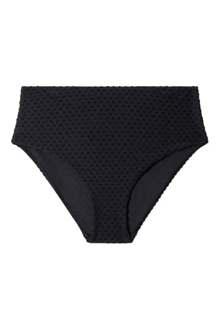 Slip bikini a vita alta Swim - Nero