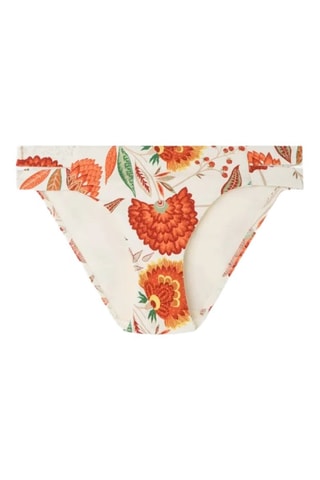 Slip bikini - Bianco e arancione
