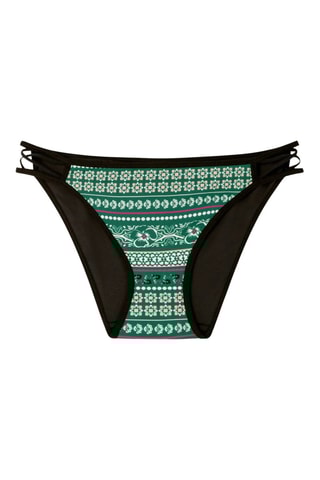 Slip bikini - Bianco e verde
