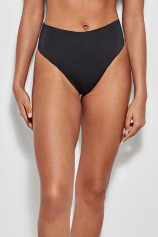 Slip bikini double face - Bianco e nero