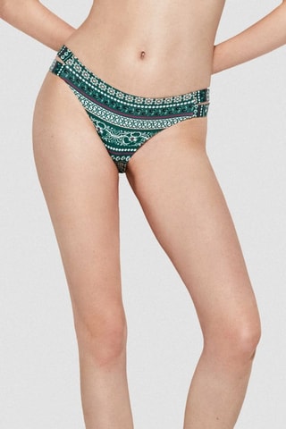 Slip bikini - Bianco e verde