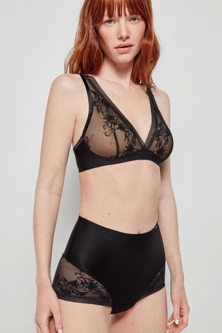 Slip a vita alta Light - Nero