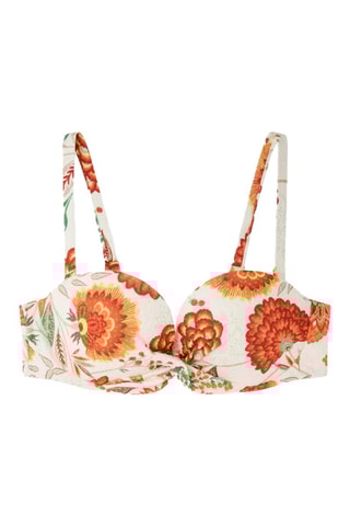 Reggiseno bikini - Bianco e arancione