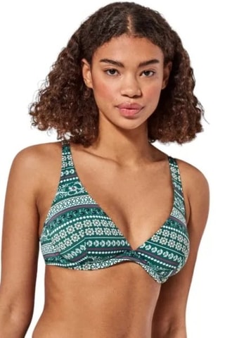 Reggiseno bikini - Bianco e verde