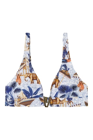 Reggiseno bikini - Bianco e arancione