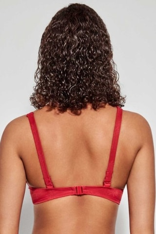 Reggiseno bikini con coppe - Rosso