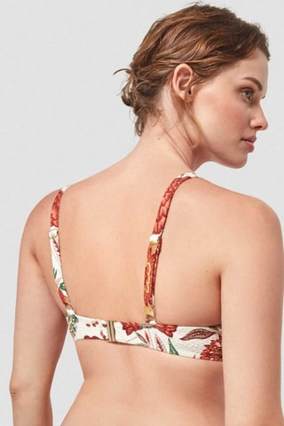 Reggiseno bikini - Bianco e arancione