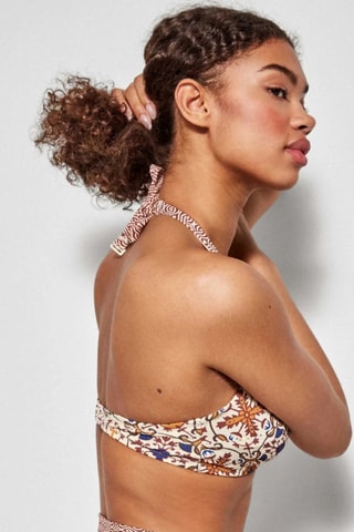 Reggiseno bikini - Bianco e arancione