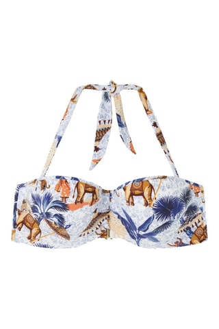 Reggiseno bikini - Blu e arancione