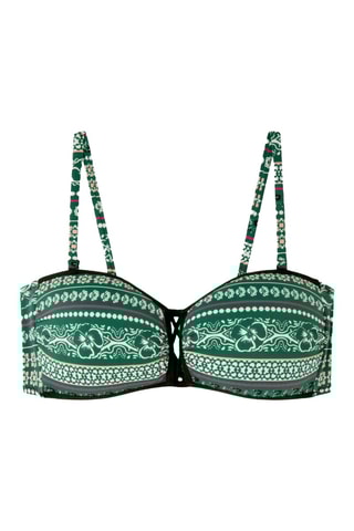 Reggiseno bikini - Bianco e verde