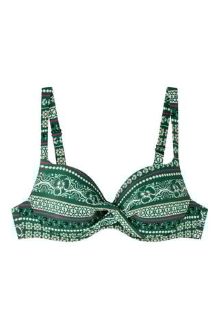 Reggiseno bikini - Bianco e verde