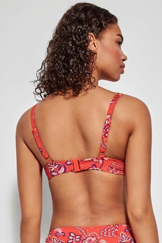 Reggiseno bikini - Rosso e viola