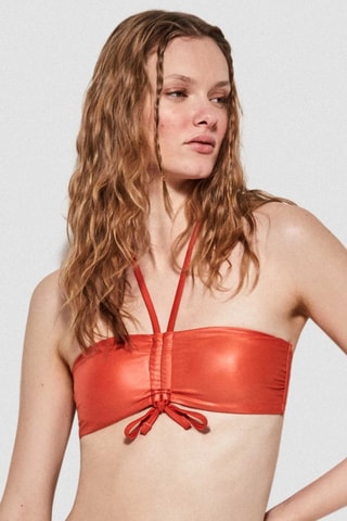 Reggiseno bikini con coppe - Arancione