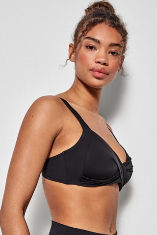 Reggiseno bikini con coppe - Nero