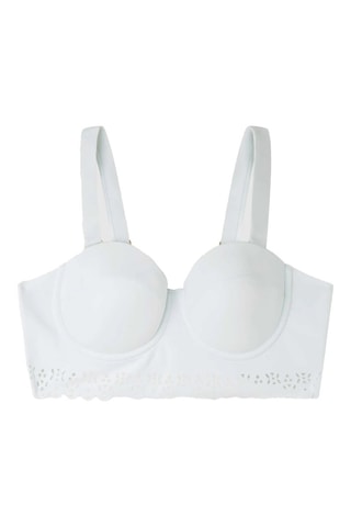 Reggiseno bikini con coppe - Bianco