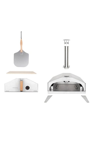 Forno per pizza a gas - Acciaio inossidabile - 450°C