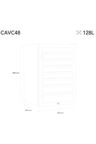 Adega de vinho de livre instalação - 48 garrafas - 80 l