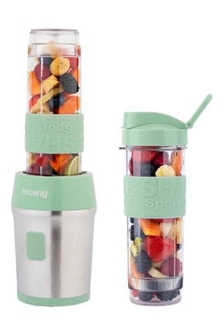 Mini liquidificador - Verde-Pastel - 570 ml - 300 W - Verde