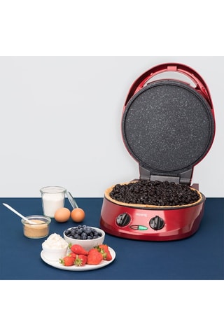 Máquina de tarte - 1800 W - 30 cm - Preto e vermelho