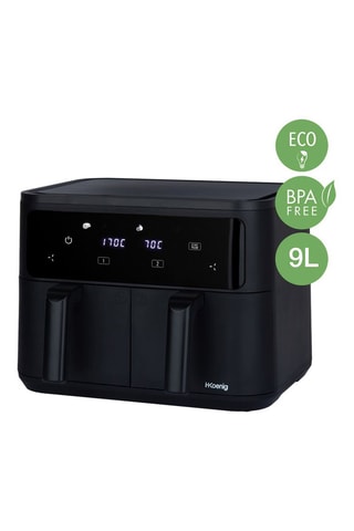 Fritadeira dupla sem óleo - 2 x 4,5 l - 2400 W