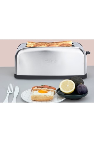 Tostapane speciale baguette - 2 scomparti - Argentato e grigio