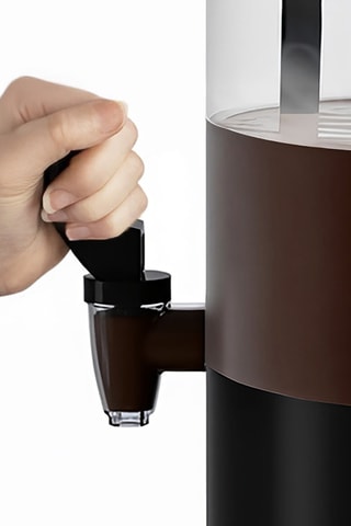 Distributore di cioccolata calda in acciaio inossidabile - 6 l - Nero